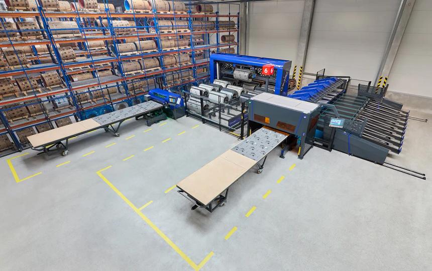 Plněautomatické dělení a ohýbání plechů SLINET S 1.5 + VARIOBEND DB 6.2,00